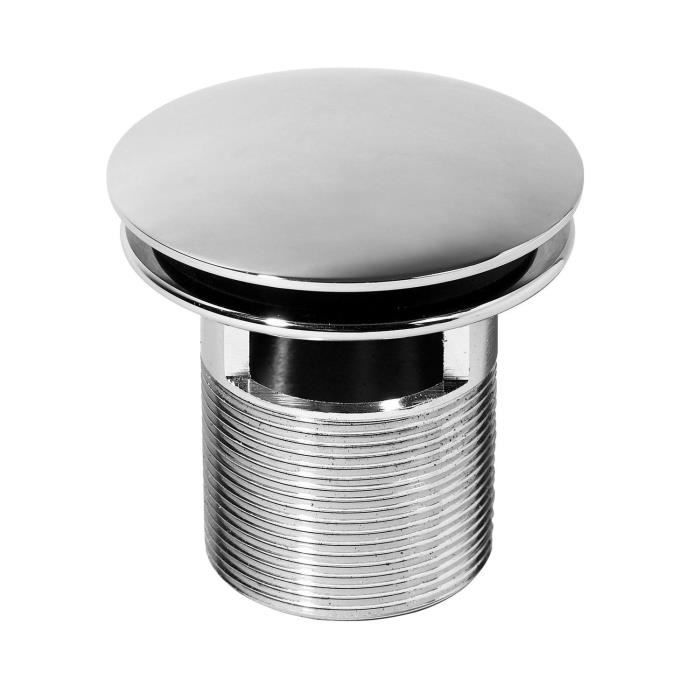 WIRQUIN 30718707 Bonde lavabo design Quick-Clac AC TP en laiton chromé 75mm