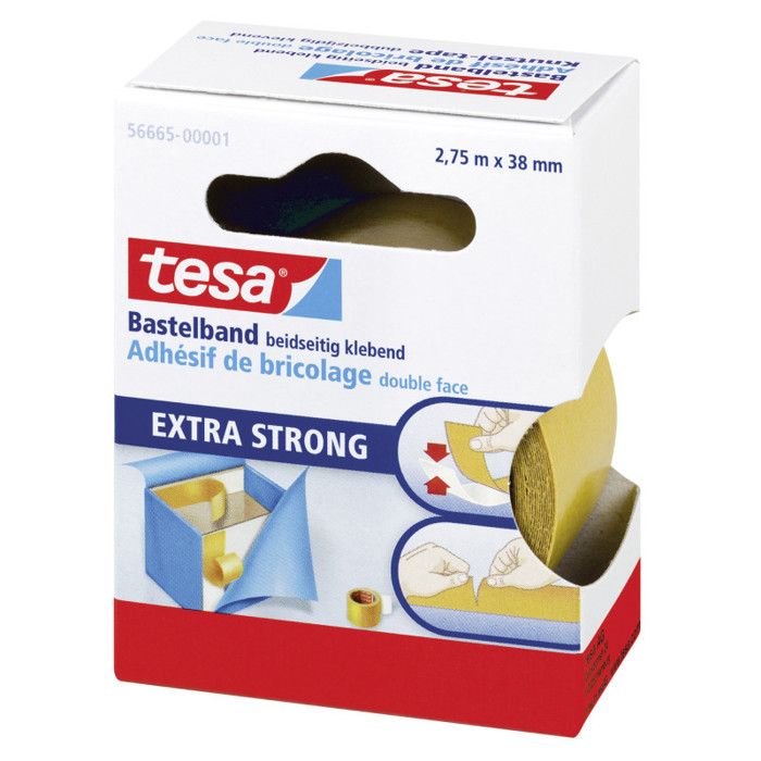 TESA Ruban adhésif double-face 2,75mm x 38mm