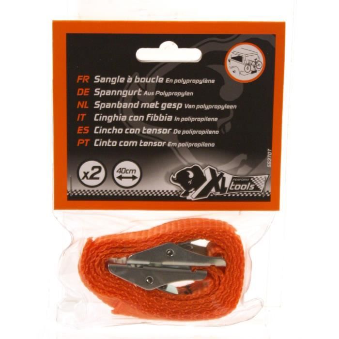 XLPT 2 attaches à boucle métallique 40cm