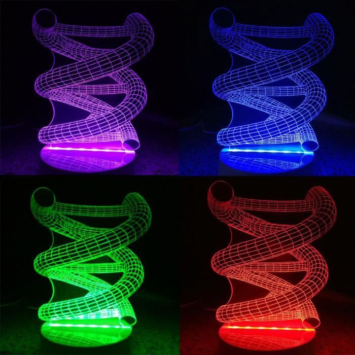 Illusion Lampe Ampoule Coeur 3d Led Décor rdCBoxeW