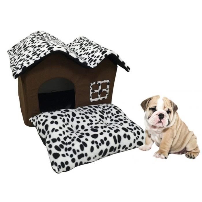 Maison Niche De Chien En Peluche De Très Haute Qualité Avec Coussin Amovible Lit Panier Très Souple Chaud Pour Ch