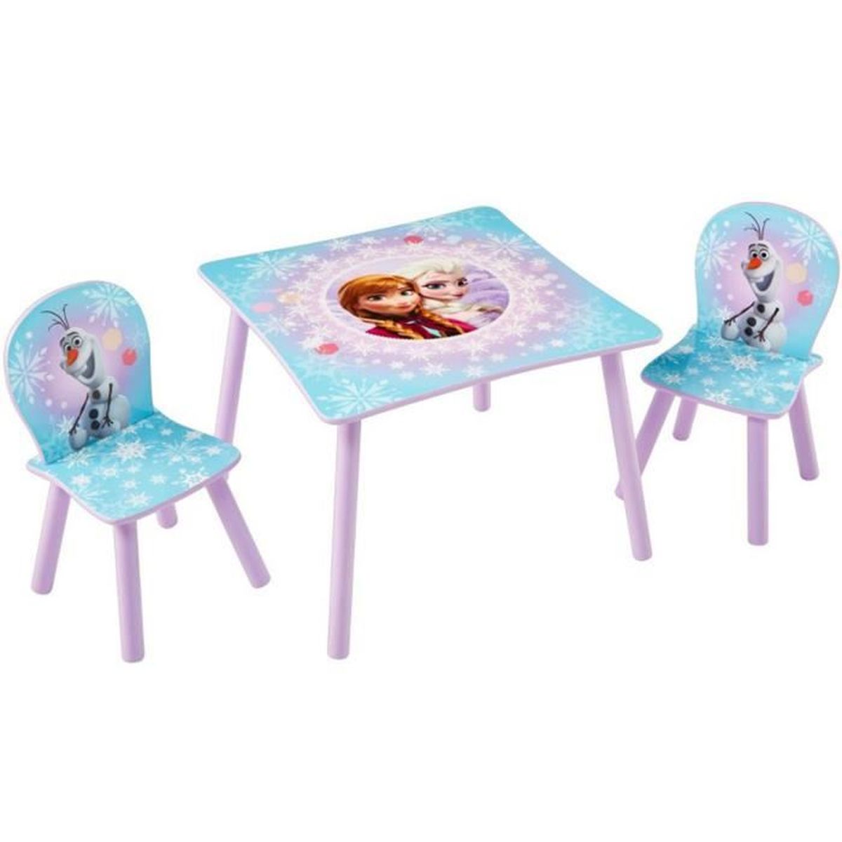 Ensemble Enfant table et 2 chaises Reine des Neige