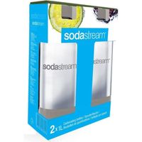 MACHINE À SODA SodaStream Bouteille 1 Litre Gris Pack de 2- Sans MACHINE À SODA SodaStream Bouteille 1 Litre Gris Pack de 2- Sans