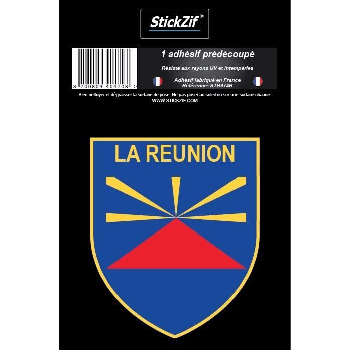 STICKZIF 1 Adhésif Blason La Reunion STR974B