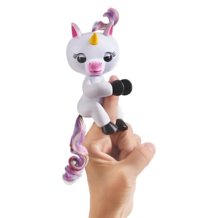 FINGERLINGS Bébé Licorne Blanche Interactive