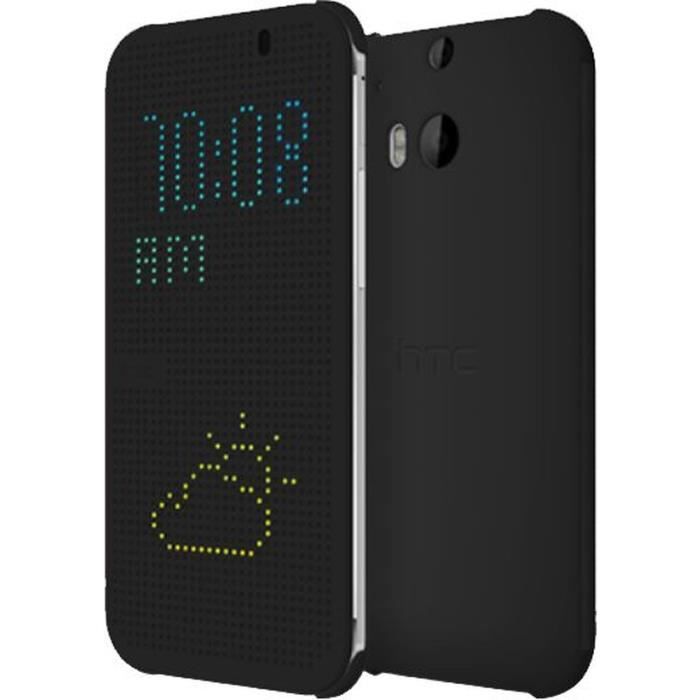 HTC Etui à rabat Dot View pour HTC Desire 820 - Gris foncé