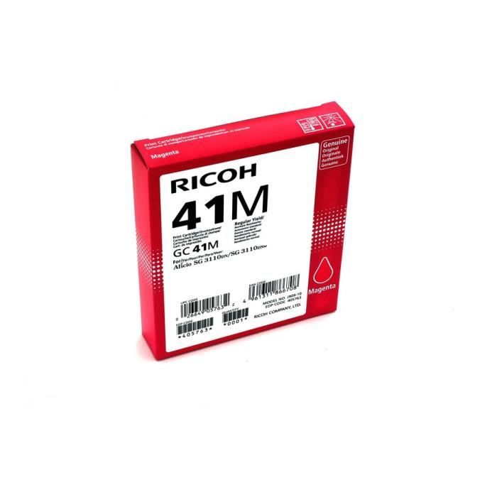 Ricoh GC 41 m Cartouche de Gel magenta Original 405763