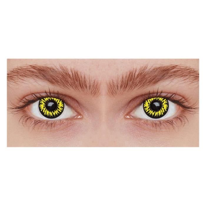 Lentilles Loup Garou Jaune (1 an) Achat / Vente masque décor visage Cdiscount