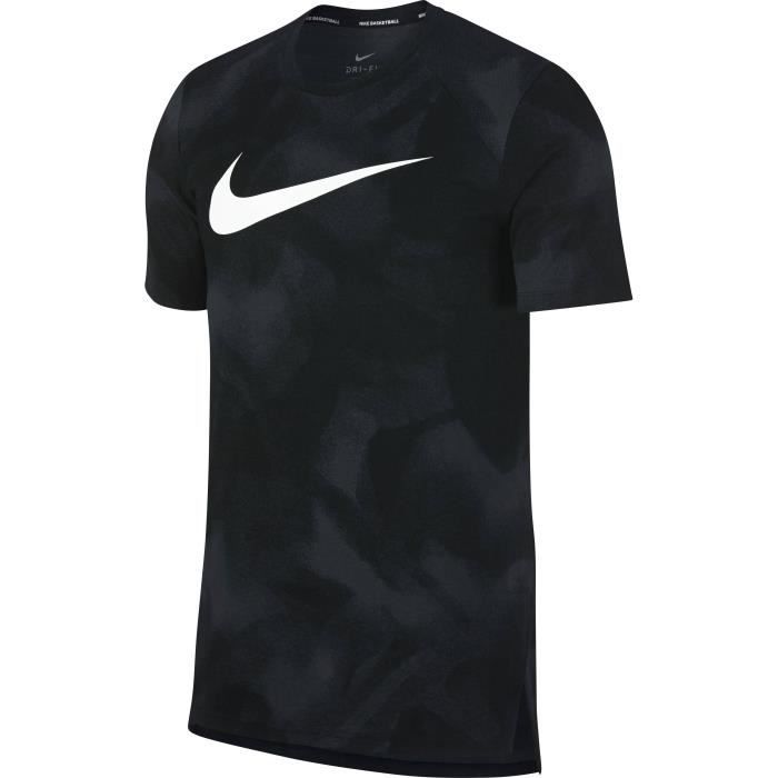 NIKE T-shirt Breathe Elite - Homme - Gris