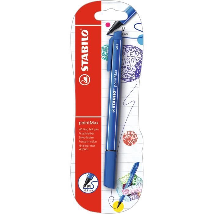 STABILO pointMax - stylo-feutre - bleu