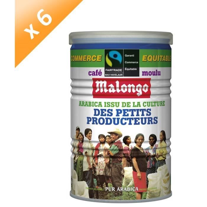 MALONGO Café Moulu Arabica - 250 g x6