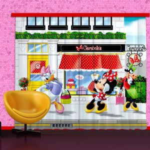 RIDEAU Rideaux Minnie & Mickey Disney-Voilage : 180x160 c