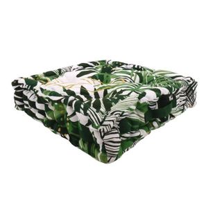 COUSSIN - MATELAS DE SOL Coussin de sol 100% coton imprimé PARADISE 40x40cm