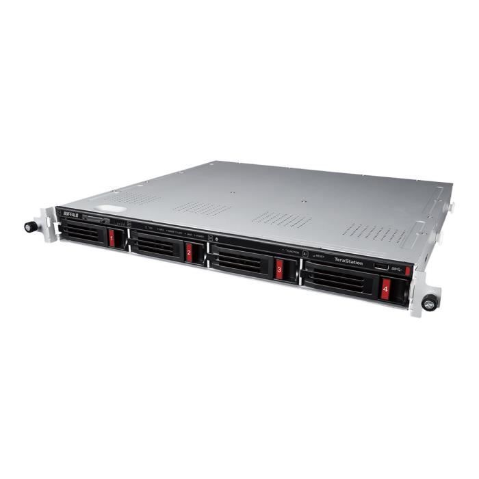 BUFFALO Serveur NAS TeraStation 3410RN - 4 Baies - 8 To - rack-montable - SATA 6Gb/s - RAID 0, 1, 5, 6, 10, JBOD - RAM 1 Go