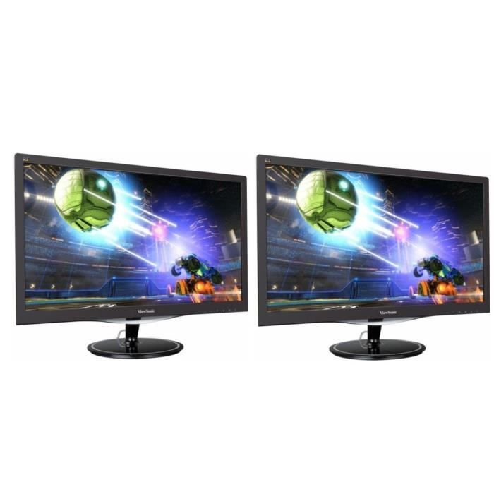 Pack VIEWSONIC double écrans 24\