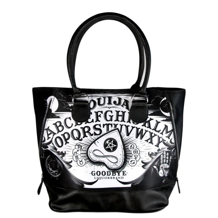 Halloween Sac Board Goth Zipper Épaule Punk Ouija Noir Liquorbrand 0mOv8nwN