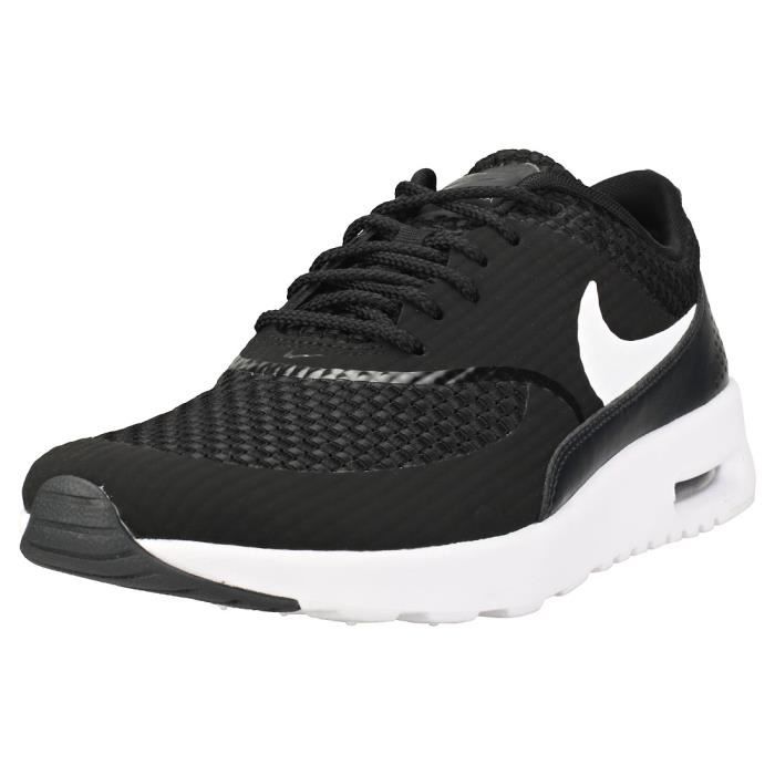 Nike Air Max Thea Premium Femme Baskets Noir Blanc Noir ... Nike Air Max Thea Premium Femme Baskets Noir Blanc Noir ...