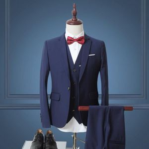 COSTUME , TAILLEUR Hommes Costume de Mariage 3 pièces Mode Costume Fo