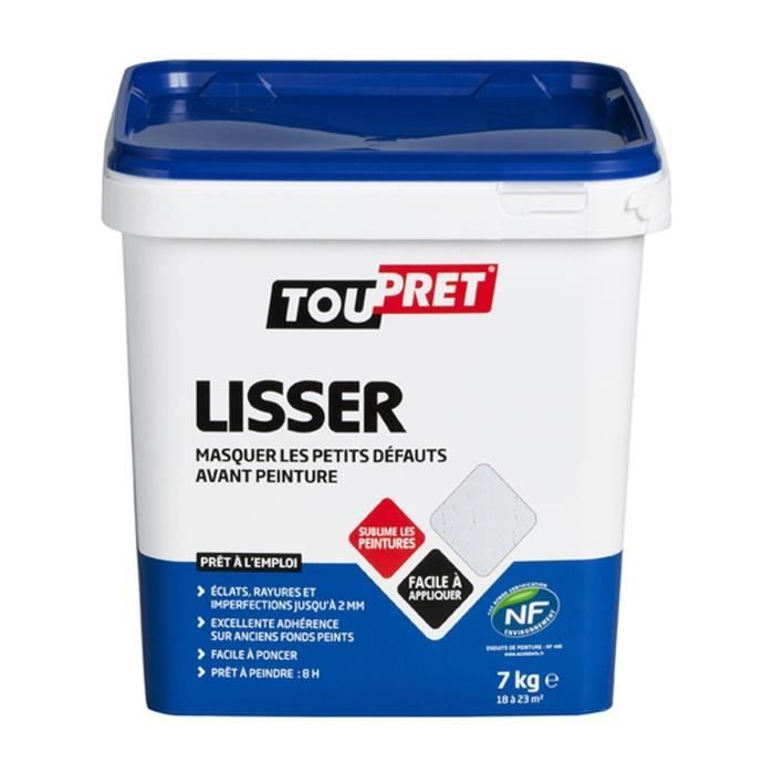 TOUPRET Enduit pâte de lissage 7 kg