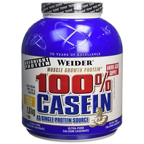 WEIDER Boîte de Day & Night Casein Vanille 1.8kg