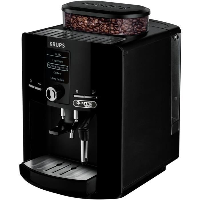 Expresso broyeur KRUPS YY3076FD Espresseria Quattro Force Noir Achat