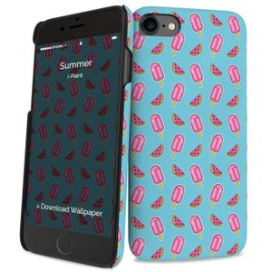 I-PAINT Coque pour iPhone 7 - Summer - Bleu