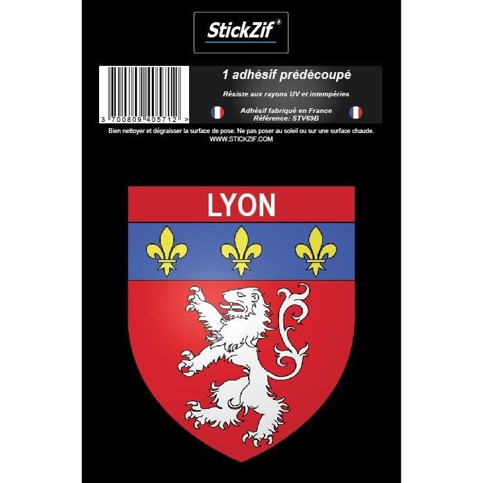 STICKZIF 1 Adhésif Blason Lyon STV69B