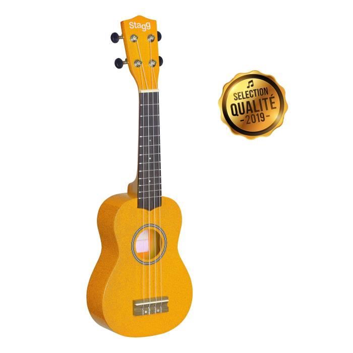 STAGG US-LEMON Ukulélé Soprano - Jaune
