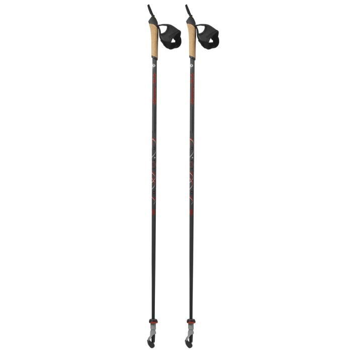TSLOUTDOOR Paire de Bâtons Marche Nordique GYMNA STICK 100% Carbone 105 cm
