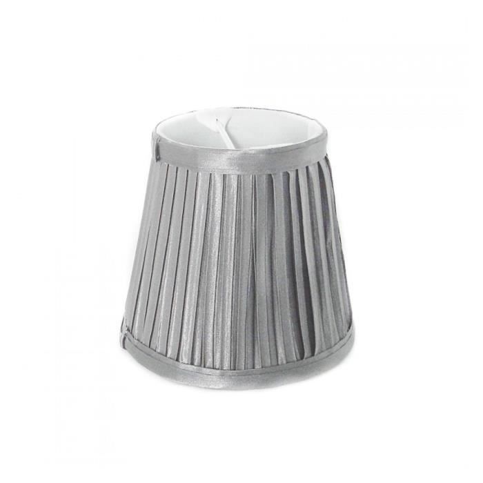 Abat-jour argent design pour lustre ou applique - Helena ...