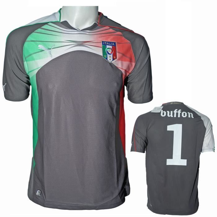 Maillot ITALIE Gianluigi Buffon DESTOCKAGE de Foot Gris ...