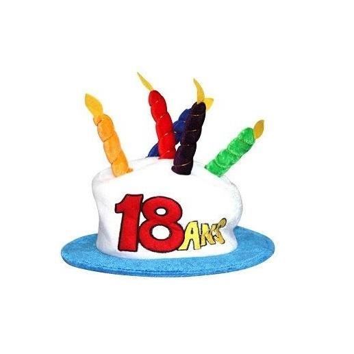 Chapeau anniversaire 18ans (x1)