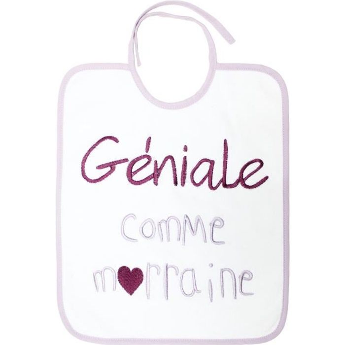 BABYCALIN Bavoir 1er âge Marraine - 28 x 32 cm