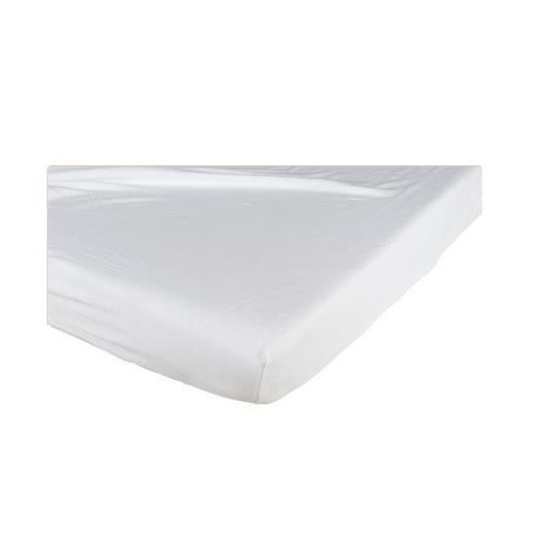 CANDIDE Drap housse coton 60x120 cm - Blanc