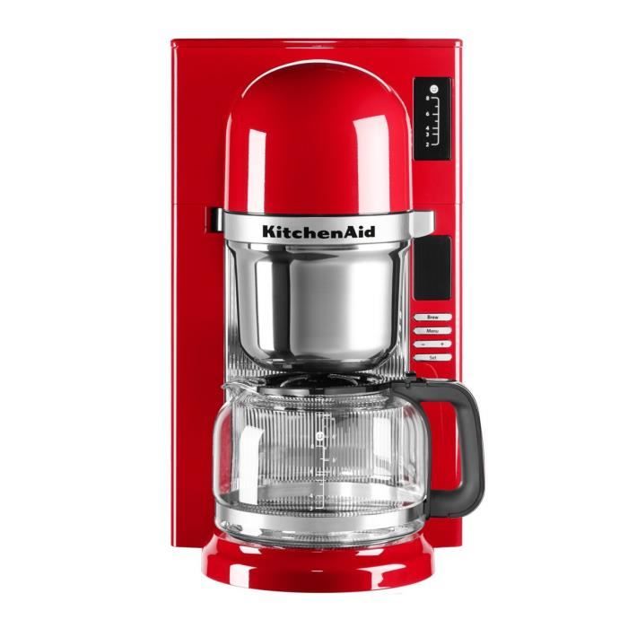 KITCHENAID 5KCM0802EER Cafetière filtre programmable - Rouge Empire