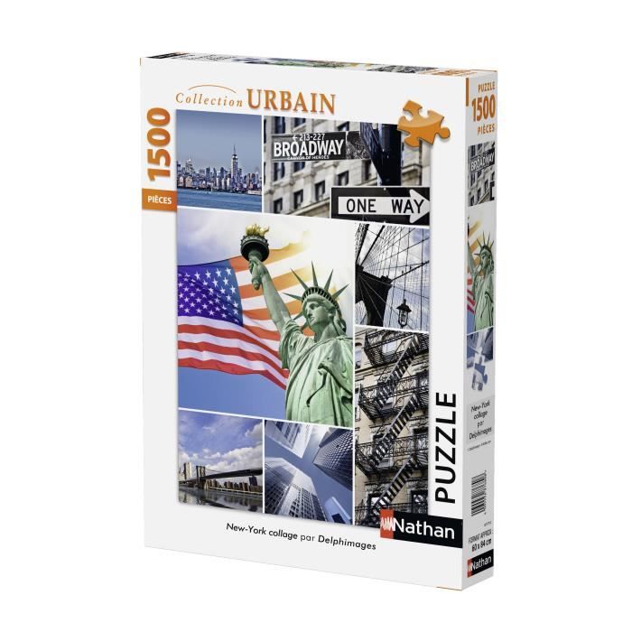Puzzle 1500 pcs New York Collage
