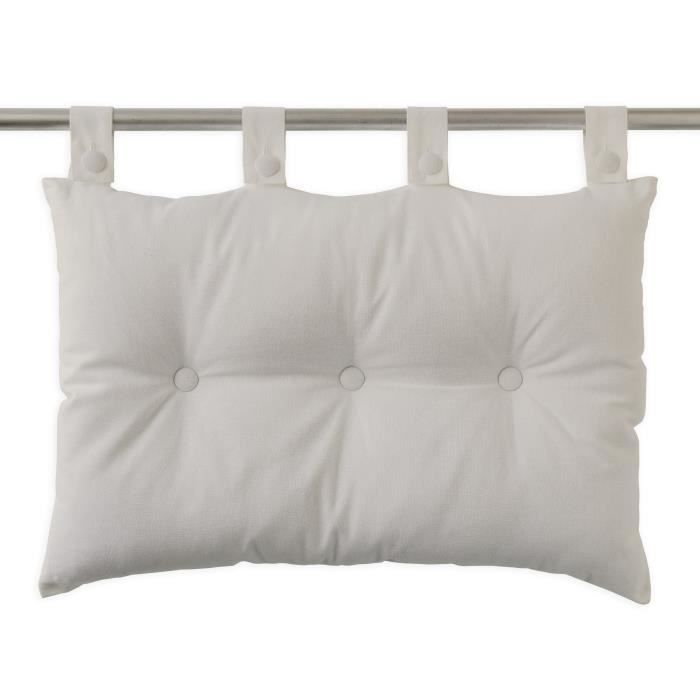 TODAY Coussin tête de lit 100% coton - 50 x 70 cm - Blanc ivoire