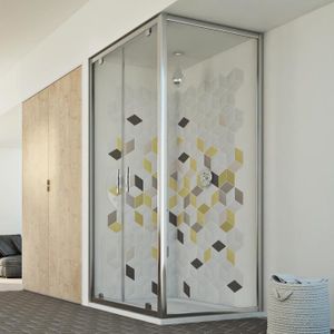 Cabine Douche 70x120 Ouv 120 Cm 198 Transparent Mod Cristal Duo