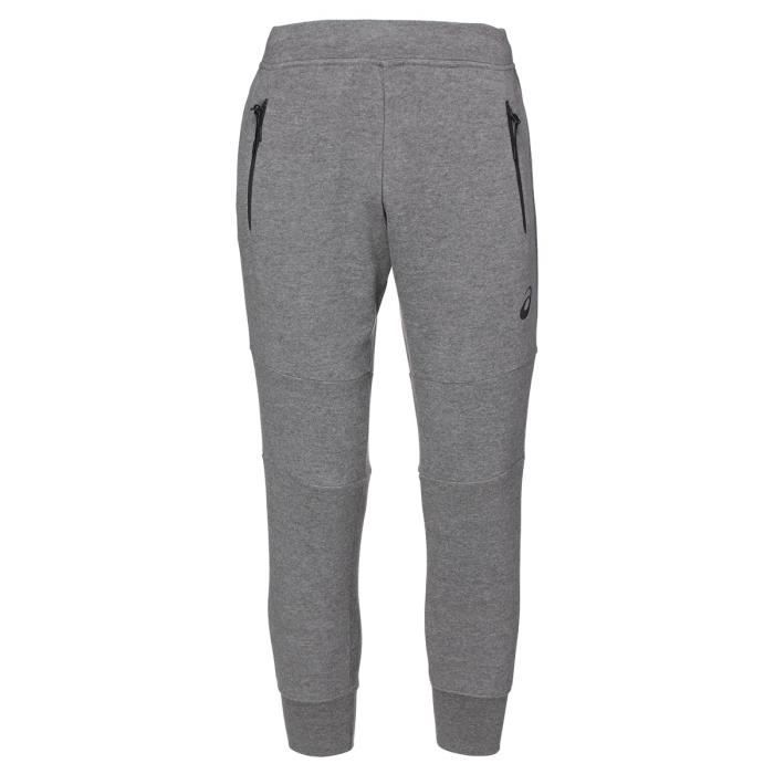 ASICS Pantalon de Jogging Terry Cuffed Mixte - Gris