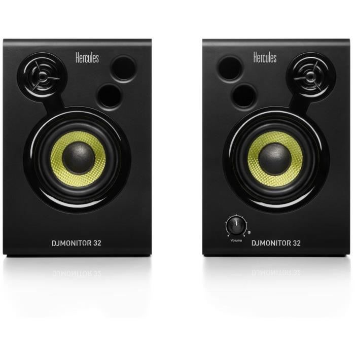 Hercules DJMonitor 32 - Enceintes de monitoring actives 2 x 15 W