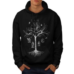 Fantastique Cage Arbre Oiseau Rêver Men Xl Sweat à Capuche Wellcoda