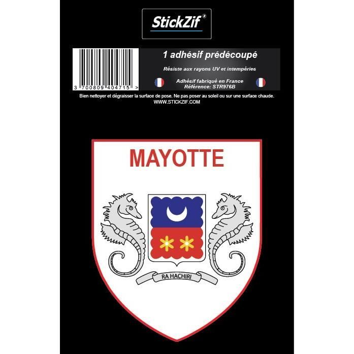 STICKZIF 1 Adhésif Blason Mayotte STR976B