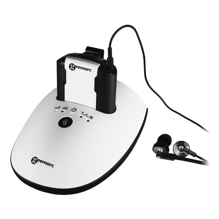 Casque Tv Geemarc Cl7350 Opticlip Avec Entrée Optique Jusquà