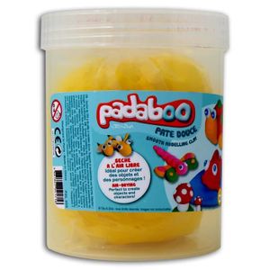 PADABOO Seau de 250g de pâte ? modeler - jaune