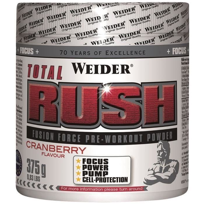 WEIDER Sachet de Total Rush Cranberry 375g