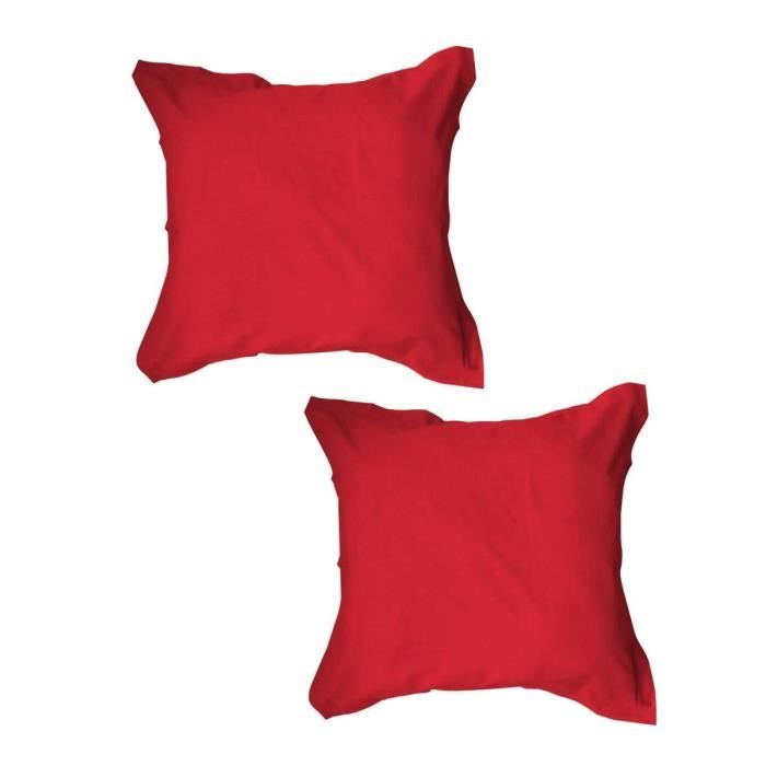 TODAY Lot de 2 taies d'oreiller 75x75cm Pomme d'Amour