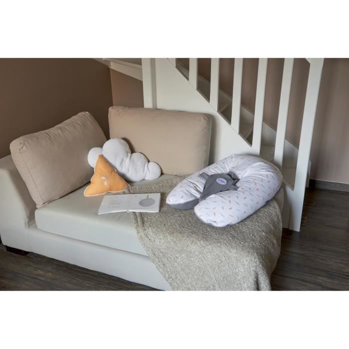 CANDIDE Multirelax Jersey - Imprimé plumes - Gris