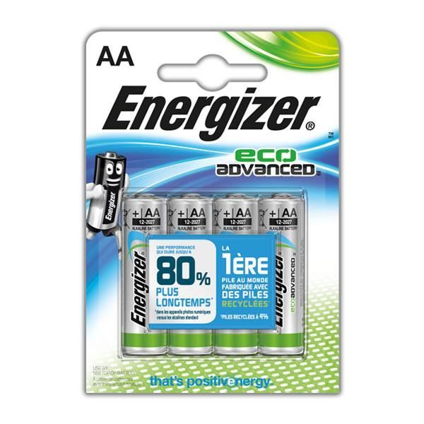 ENERGIZER 4 Piles LR06/AA Ecoadvanced