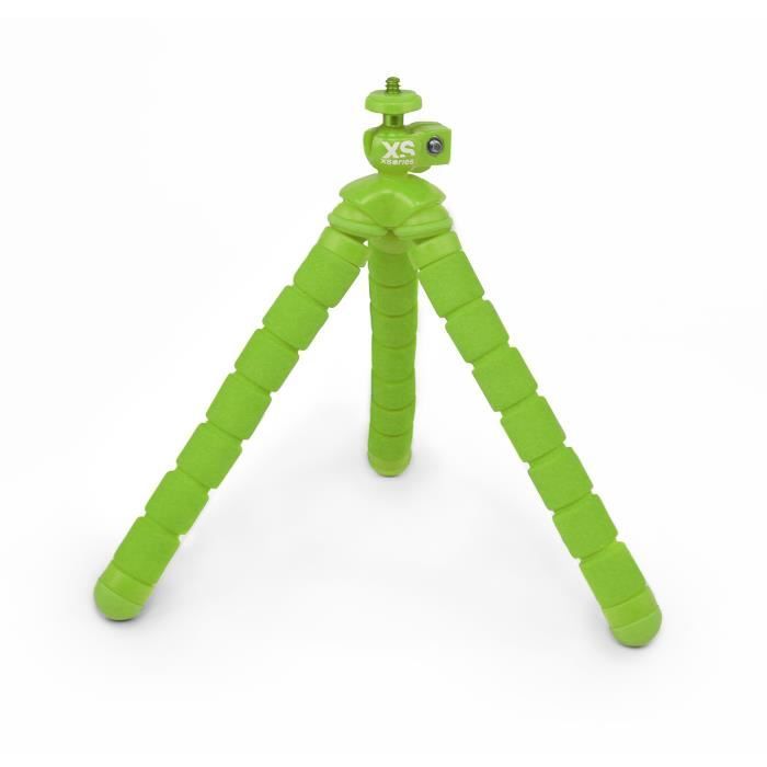 XSORIES Mini Trépied Flexible pour Caméra d'Action Bendy - Vert