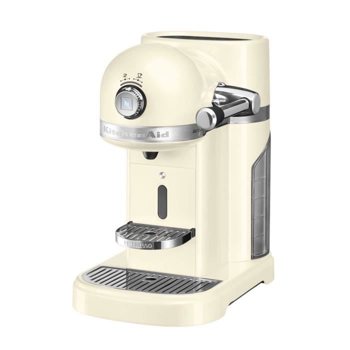 KITCHENAID Machine à café Nespresso - 5KES0503EAC/5 - Métal coulé - 19 bars - 1160 W - 1,4 L - Crème